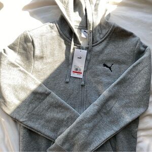 NWT Puma Gray Full-Zip Hoodie